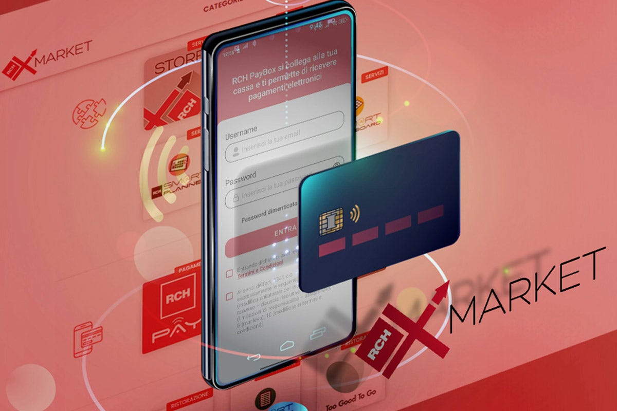 Grazie a RCH X-Market, la cassa diventa un vero e proprio hub digitale Con RCH Pay la cassa diventa un Pos per pagamenti smart sicuri e veloci