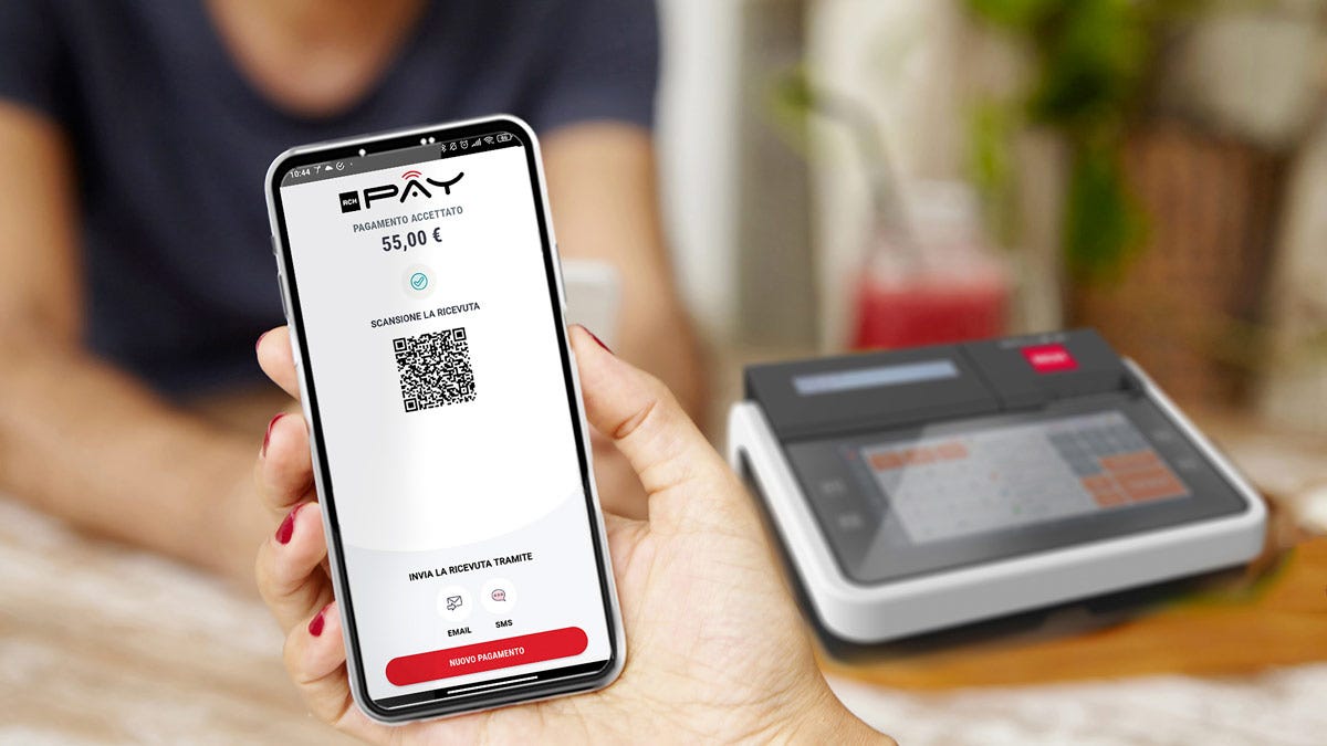 Il sistema RCH Pay che consente di ricevere pagamenti tap-to-phone Registratori di cassa l'importanza si stare al passo con i tempi per bar e ristoranti