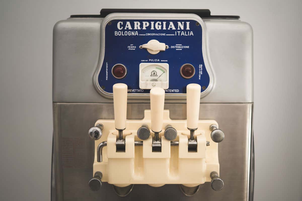 Una delle storiche macchine Carpigiani