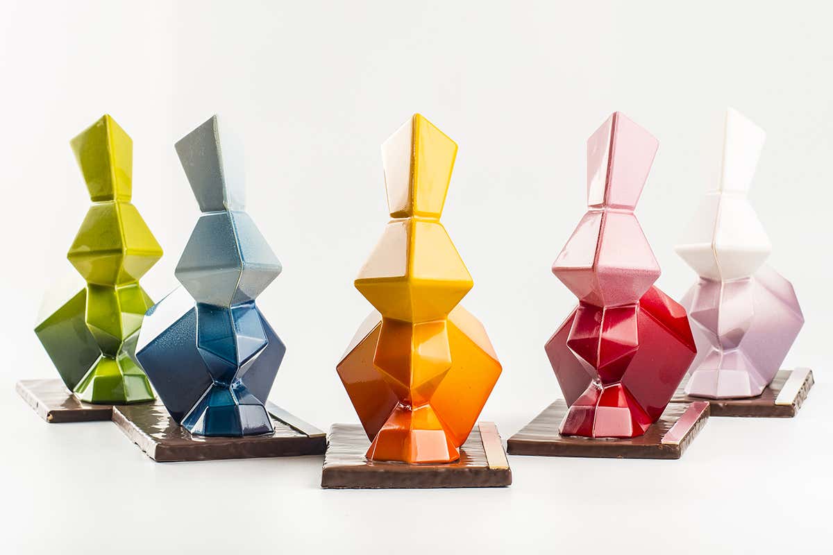 Rabbit. Foto: Fabrizio Pato Donati Davide Comaschi, enfant prodige del cioccolato, insieme ai Cerea per golose capsule collections Rabbit. Foto: Fabrizio Pato Donati Davide Comaschi, enfant prodige del cioccolato, insieme ai Cerea per golose capsule collections