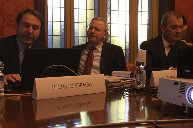 Luciano Sbraga, Lino Stoppani e Riccardo Giuliani - Rapporto Fipe, la ristorazione cresce Accordo con Partesa per la formazione