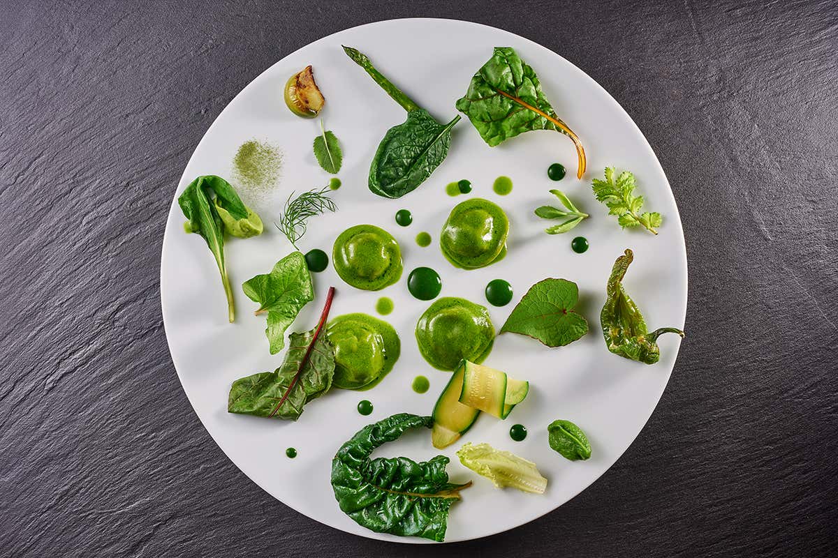 Ravioli al verde Grand Hotel Villa Feltrinelli, incanto stellato affacciato sul Lago di Garda