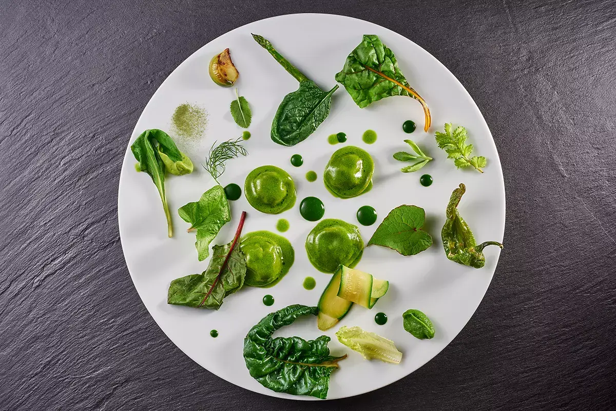 Ravioli al verde Grand Hotel Villa Feltrinelli, incanto stellato affacciato sul Lago di Garda