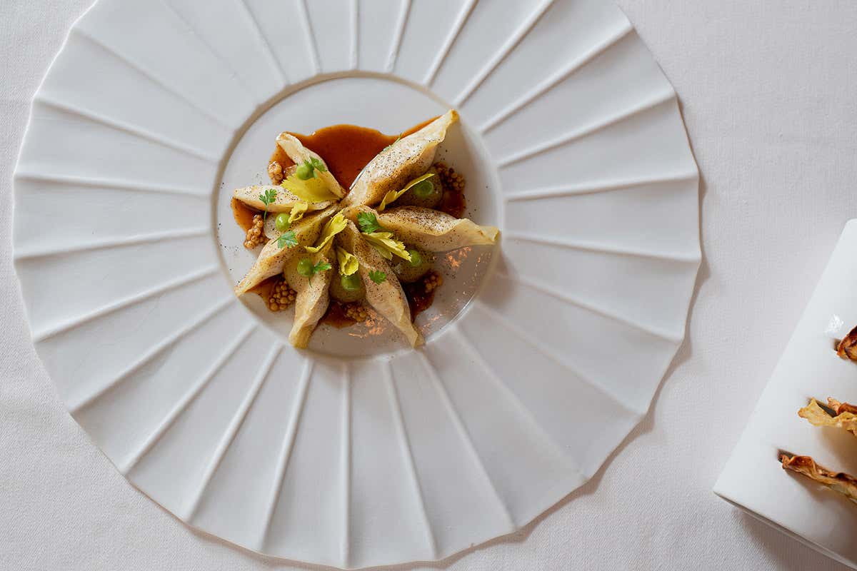 Raviolo di sedano rapa Raviolo di sedano rapa