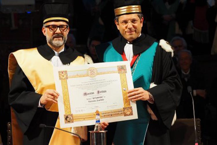 Massimo Bottura, Francesco Ubertini - I Refettori di Bottura al G7 dell'agricoltura  E intanto lui riceve la laurea ad honorem