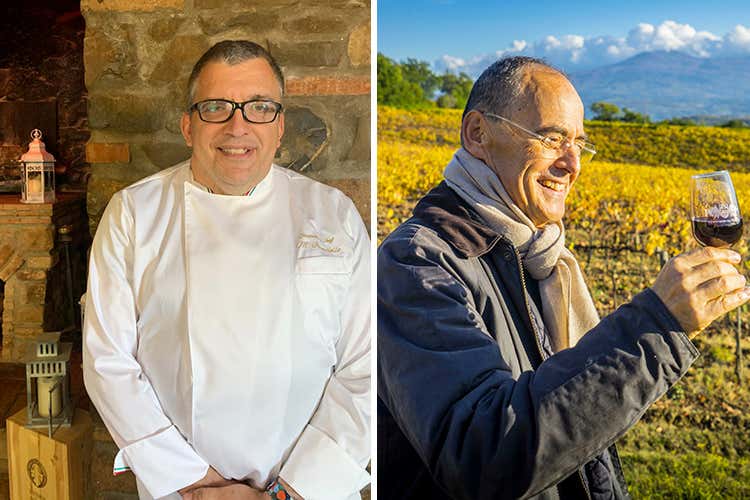 Maurizio Ianniciello e Stefano Cinelli Colombini - Riapre la Taverna dei Barbi Cucina toscana, profumi semplici Maurizio Ianniciello e Stefano Cinelli Colombini - Riapre la Taverna dei Barbi Cucina toscana, profumi semplici