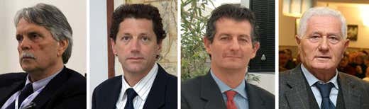 da sinistra: Riccardo Borgo, Vincenzo Lardinelli, Fabrizio Licordari e Giorgio Mussoni