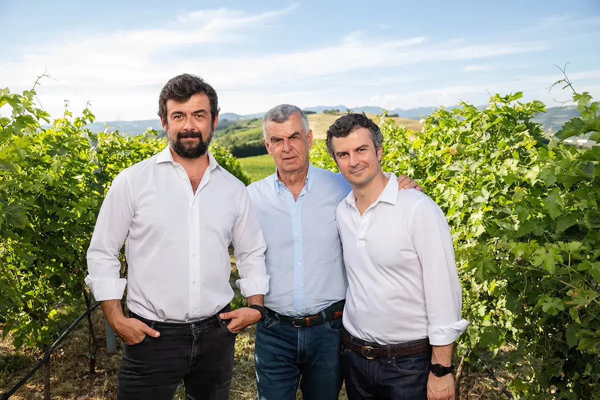 Riccardo, Umberto e Alessandro Pasqua Creativit&agrave; e arte sposano i vini Pasqua