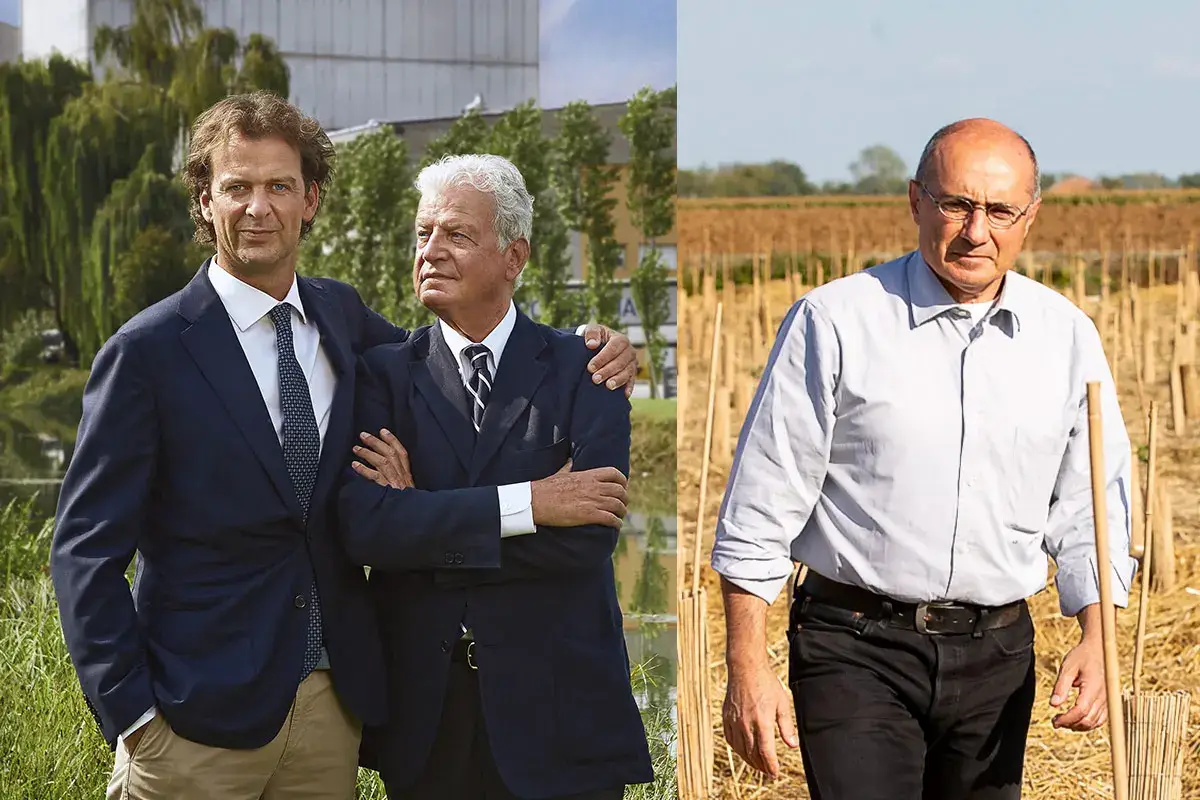 Riccardo e Giorgio Agugiaro (foto: Matteo Danesin) e Alberto Figna &ldquo;Il Bosco del Molino&rdquo;, nuova casa per lo sviluppo di progetti ecosostenibili