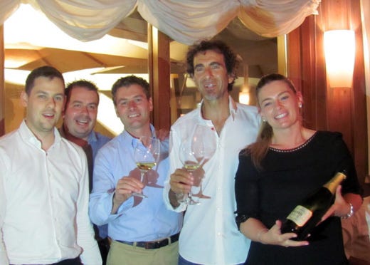 da sinistra: Richard Esposito, Fabio Ravasio, Cesare Bosio, Luca Brasi e Laura Bosio