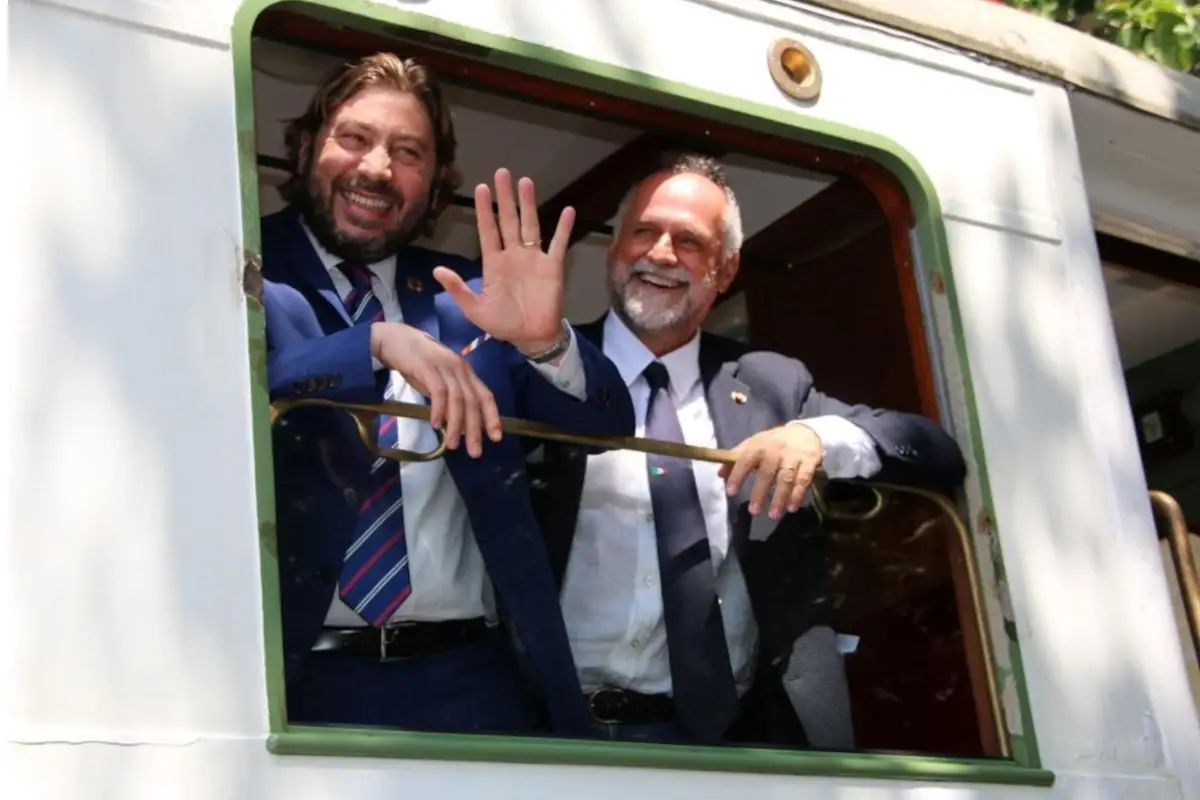 Foto Segreteria di Stato Turismo San Marino (Federico Pedini Amati e Massimo Garavaglia) Ferrovia Rimini-San Marino, il ministero del Turismo mette sul tavolo 2 milioni di euro per la riapertura
