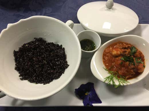 Riso venere con seppioline al sapore d&rsquo;Oriente