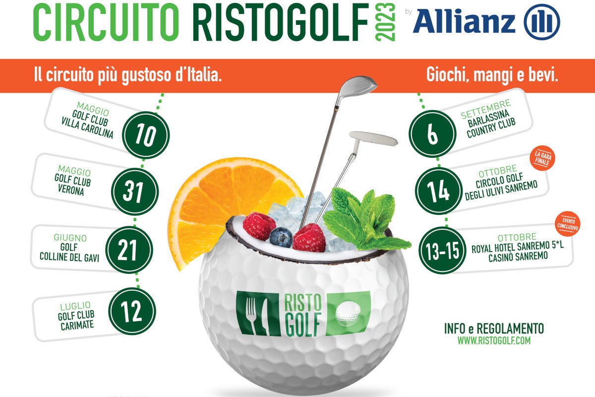 Sport e cucina il Circuito Ristogolf 2023 by Allianz riparte il 10 maggio