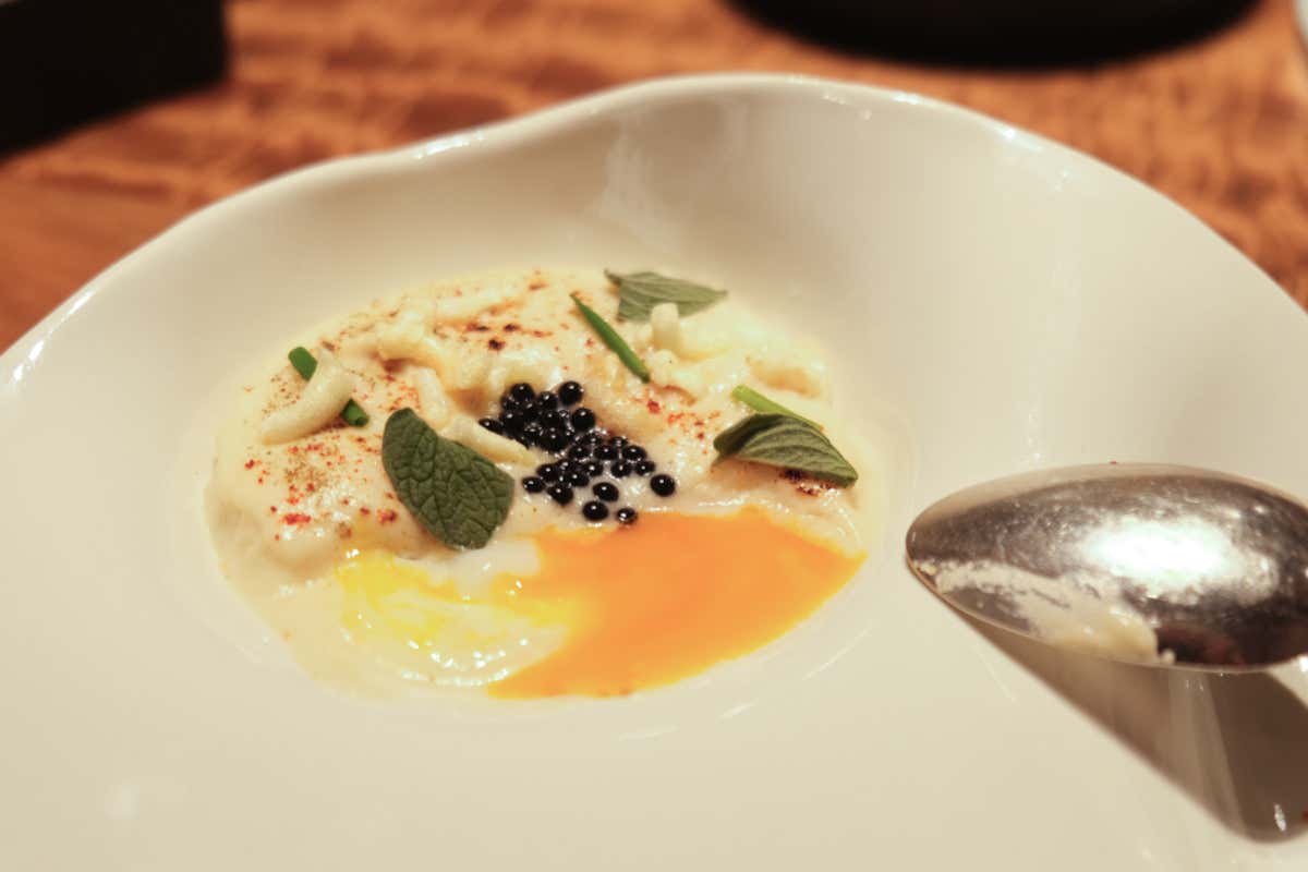 Uovo di selva aperto Ristorante Il Moro, in Brianza uno spicchio di Sicilia