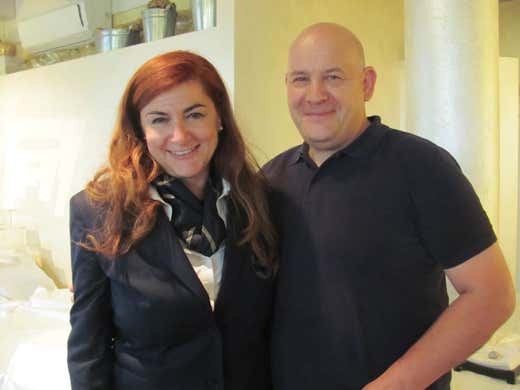 da sinistra: Roberta Agnelli con Luca Castelletti da sinistra: Roberta Agnelli con Luca Castelletti