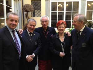 da sinistra: Roberto Bellini, Antonello Maietta, Giorgio Pinchiorri, Annie Feolde e Osvaldo Baroncelli