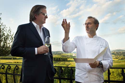 Da sinistra: Roberto Felluga e Massimo Bottura Da sinistra: Roberto Felluga e Massimo Bottura