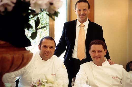 da sinistra: Roberto, Francesco ed Enrico Cerea da sinistra: Roberto, Francesco ed Enrico Cerea