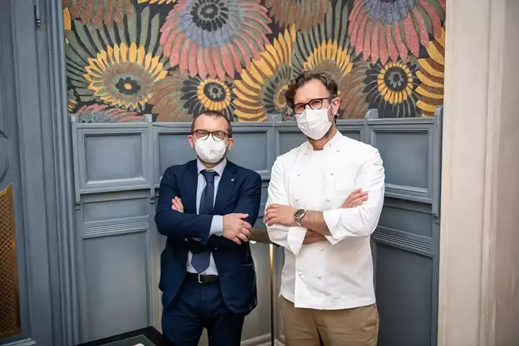 Fabio Rolfi e Carlo Cracco Panettone e Polenta lombarda Un protocollo per promuoverli