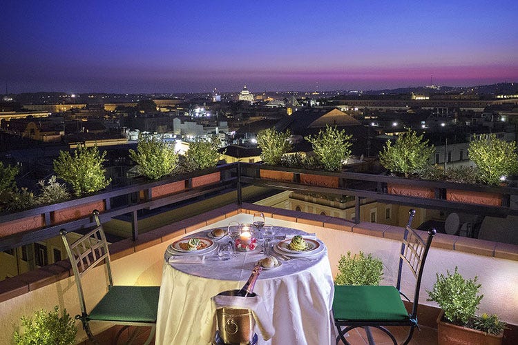 La terrazza (Roma, gli 80 anni di Hotel Diana)