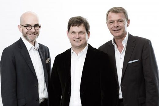 Da sinistra: Adrian Muller, Ralph Duker e Thomas Edelkamp