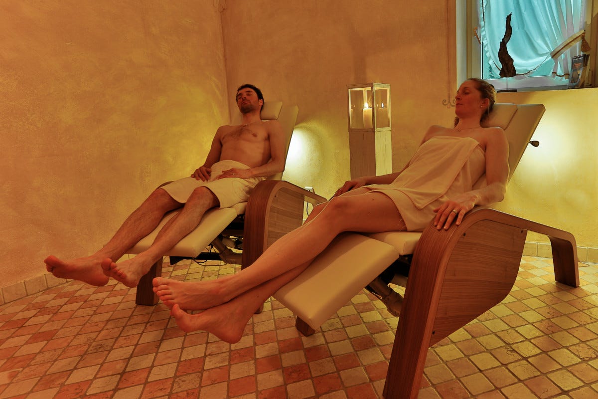 La sauna del Romantik Hotel Santer di Vipiteno Sport e relax: così è l'inverno al Romantik Hotel Santer