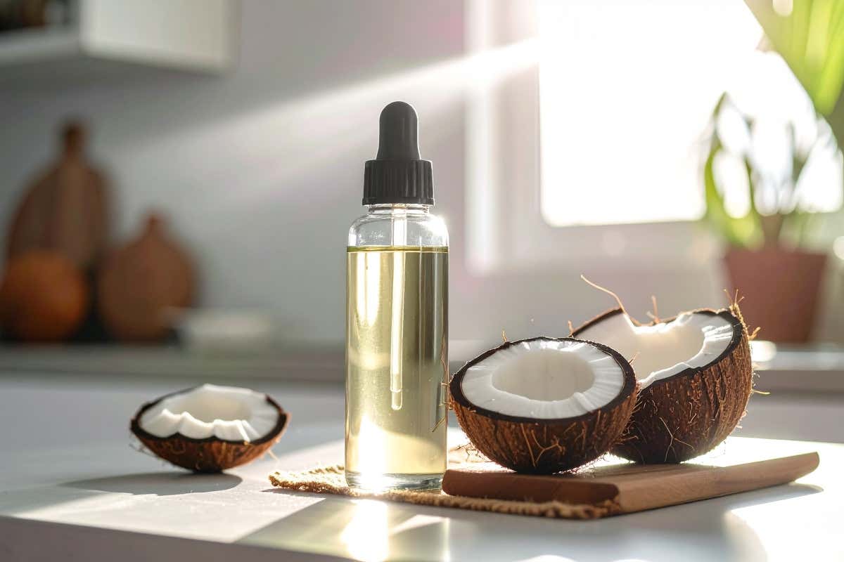L'olio di cocco è un ingrediente naturale puro, non ricostituito come per esempio di latte d'avena