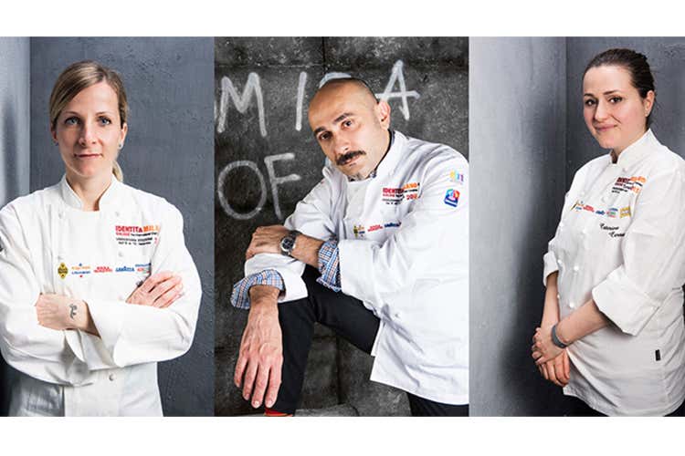 Loretta Fanella, Anthony Genovese e Caterina Ceraudo - S.Pellegrino Young Chef 2017  In giuria anche Genovese e Cracco