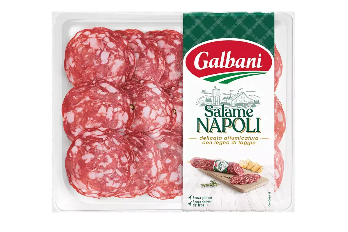 Il Salame Napoli Galbani in Vaschetta Galbani e Recla puntano su gusto e praticit&agrave;