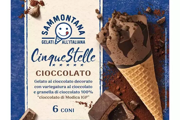 Il nuovo Cornetto Cinque Stelle con Cioccolato di Modica di Sammontana Sammontana: Cornetto Cinque Stelle con Cioccolato di Modica Igp