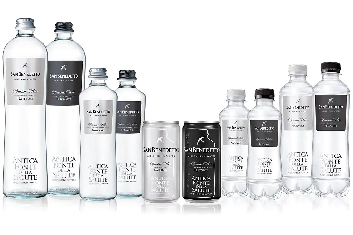 La gamma San Benedetto Antica Fonte della Salute Millennium Water San Benedetto Millennium Water L&rsquo;acqua per l&rsquo;alta ristorazione