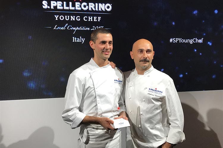 Edoardo Fumagalli e Anthony Genovese - San Pellegrino Young Chef Edoardo Fumagalli per l'Italia