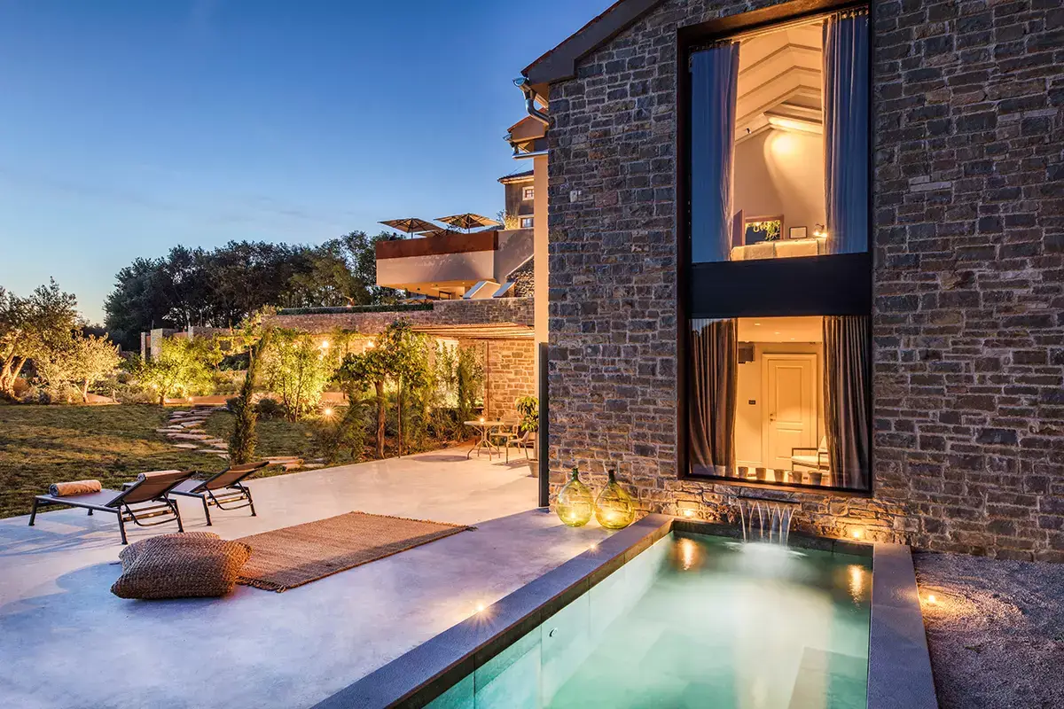 San Canzian Village and Hotel di Buje (Buie), affascinante mix di architettura tipica istriana e design contemporaneo Il lato glamour dell’Istria