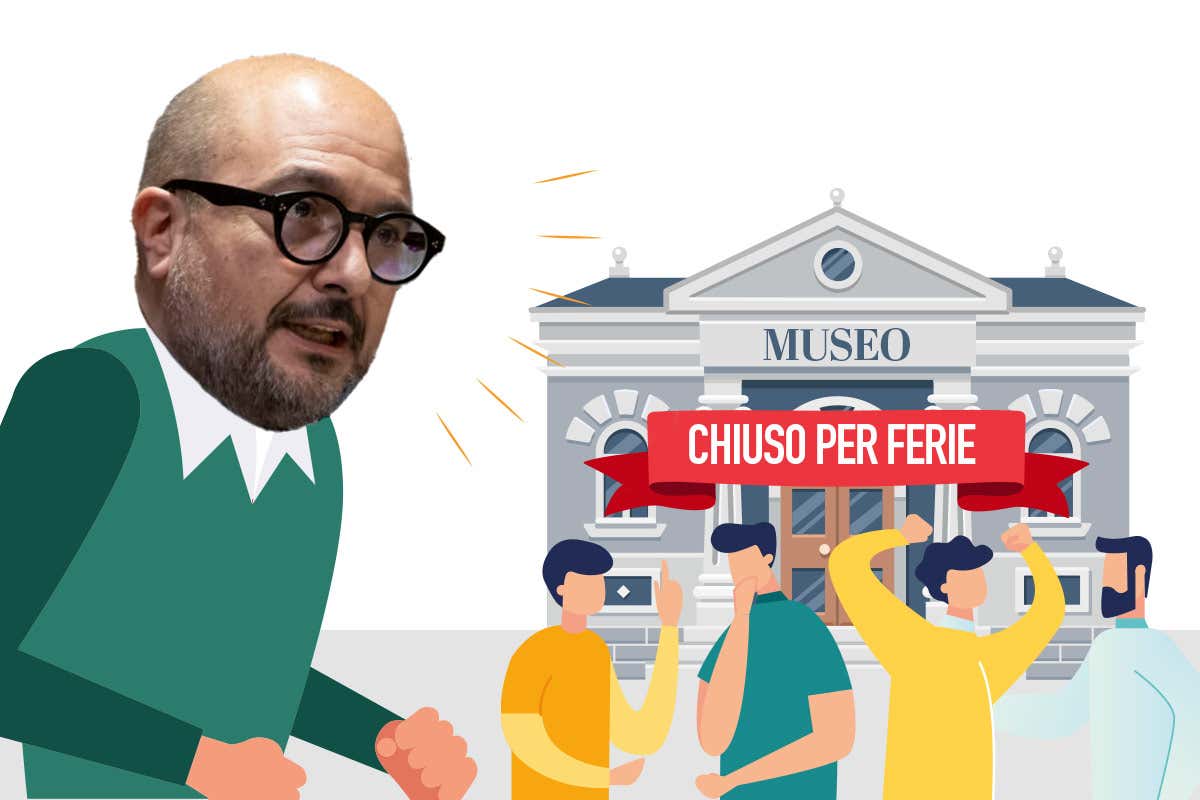 Il Ministro Sangiulianio strigkluia i suoi direttori al ministro della Cultura: troppi in ferie durante il ponte  Ministero della Cultura: troppi direttori in ferie durante il ponte