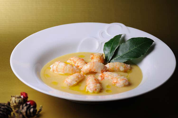 Scampi con crema di ceci - Scampo, principe dei crostacei Polpa morbida e gusto raffinato