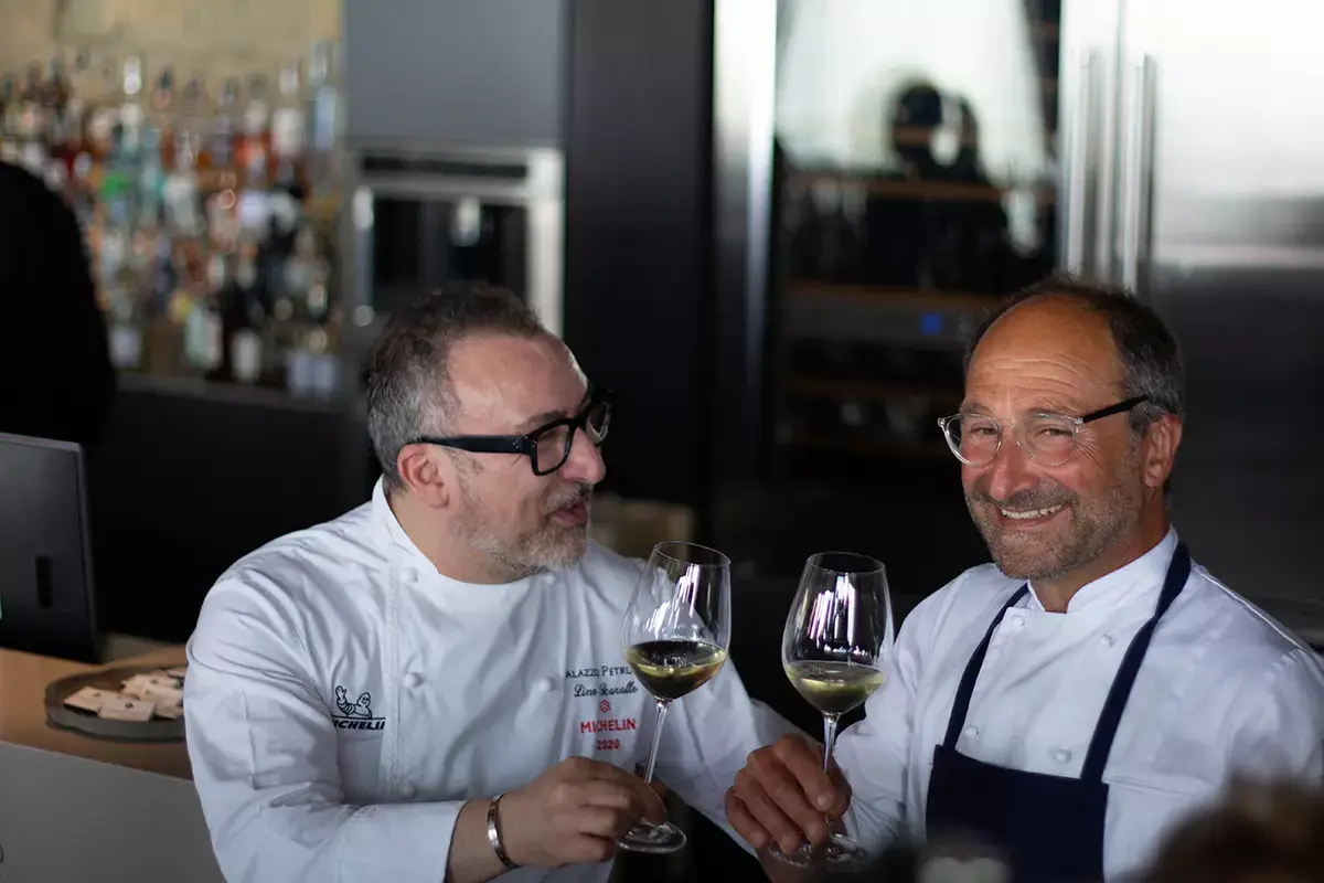 Lino Scarallo e Gino Pesce&nbsp; Abbinamenti stellati per i vini di Casale del Giglio