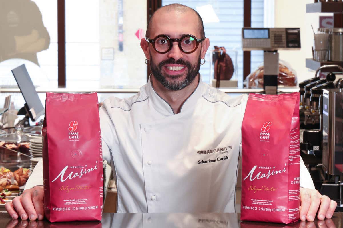 Maritozzo con crema al caffè ed espresso Miscela Masini