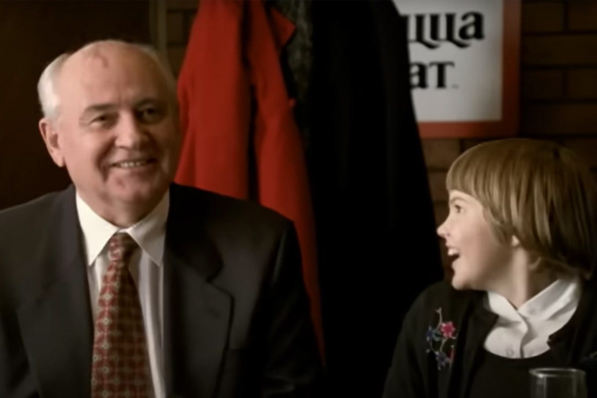 Quando Gorbaciov fu protagonista della pubblicità di Pizza Hut - Italia a  Tavola