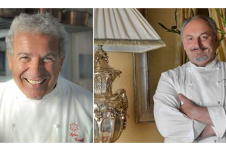 Igles Corelli e Giovanni Luca Di Pirro (Serata gourmet al Castello del Nero Cena firmata dalla coppia Di Pirro-Corelli) Igles Corelli e Giovanni Luca Di Pirro (Serata gourmet al Castello del Nero Cena firmata dalla coppia Di Pirro-Corelli)