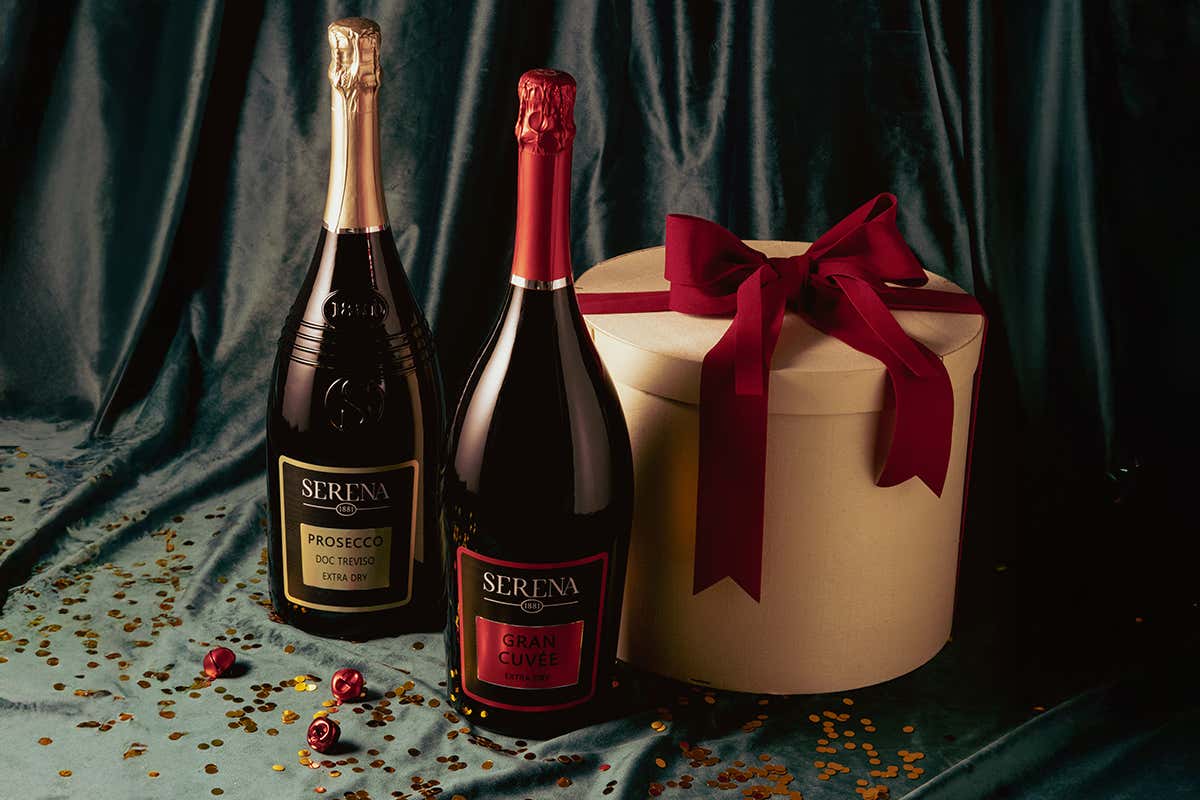 Prosecco Serena 1881: bottiglie che diventano oggetti di design da regalare a Natale
