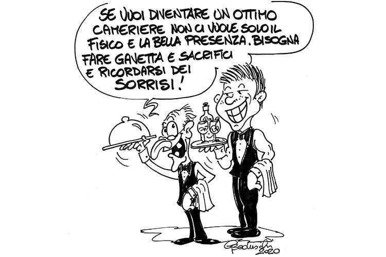 Si diventa camerieri con impegno e sacrifici