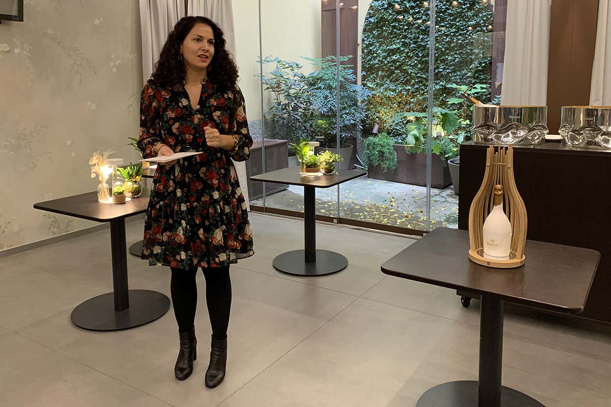 Silvia Rossetto Esperienza immersiva e sensoriale con Champagne Ruinart