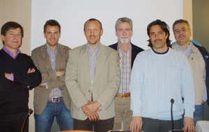 Da sinistra, Berlendis, Caccia, Cornali, Fusari, Masanti e Vaninetti