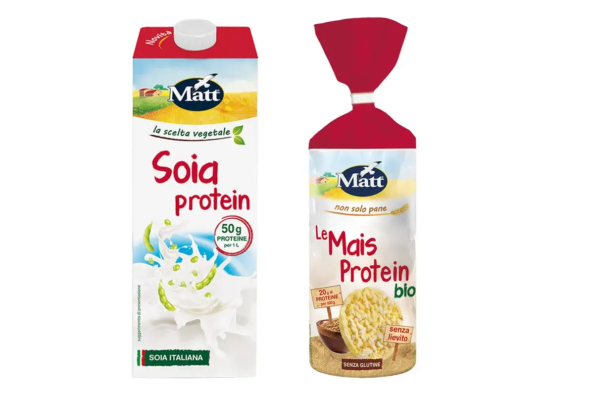 Soia Protein e Le Mais Protein Bio Matt firma la linea Protein Porta in tavola il benessere