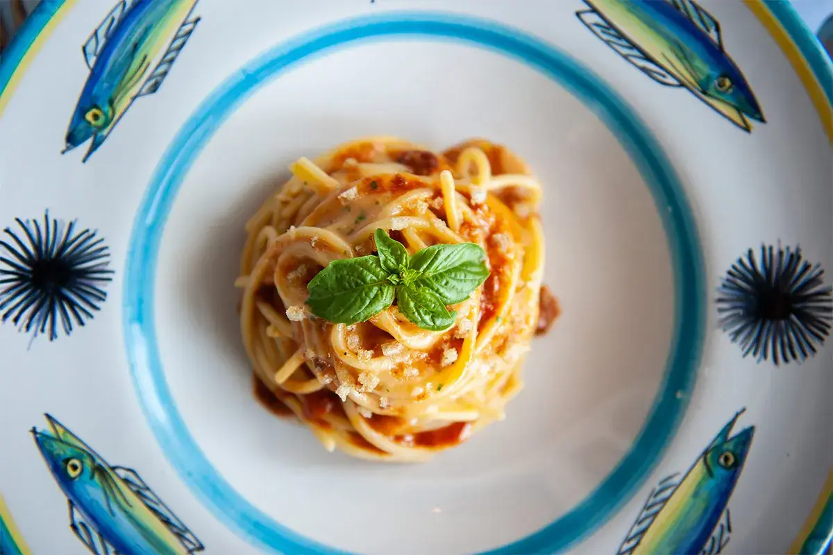 Spaghetti alla chitarra ai ricci di mare Spaghetti alla chitarra ai ricci di mare