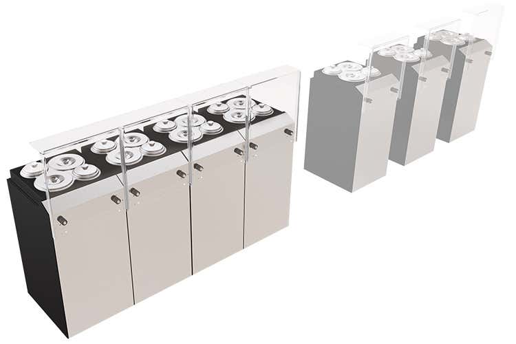 Modular Concept di Staff Ice System Modelli su misura per tutte le gelaterie Modular Concept di Staff Ice System Modelli su misura per tutte le gelaterie