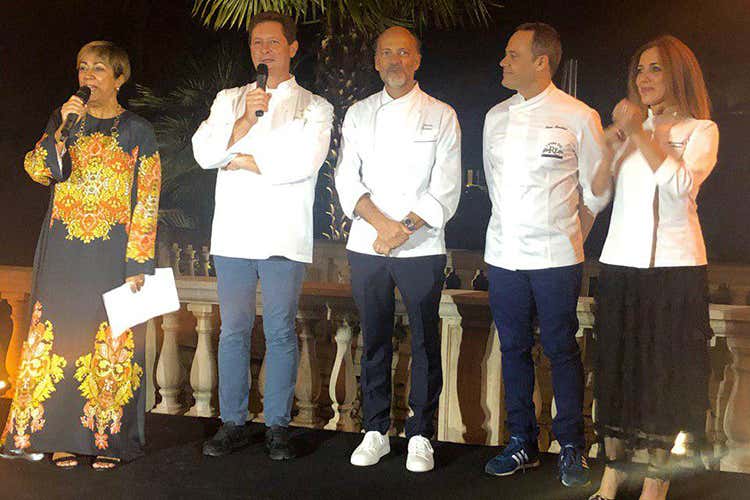 Enrico Cerea, Moreno Cedroni e Luca Marchini (Stars in Paradis Sette cuochi stellati a Mauritius)