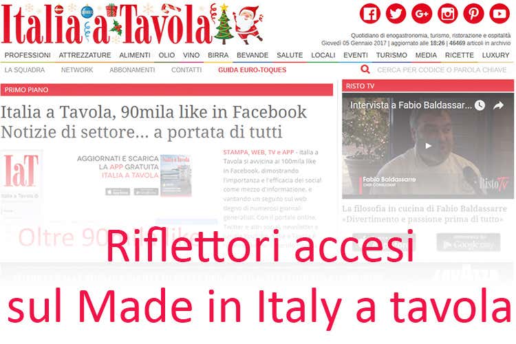 Sui social e con passione, Italia a Tavola racconta e promuove il Made in Italy