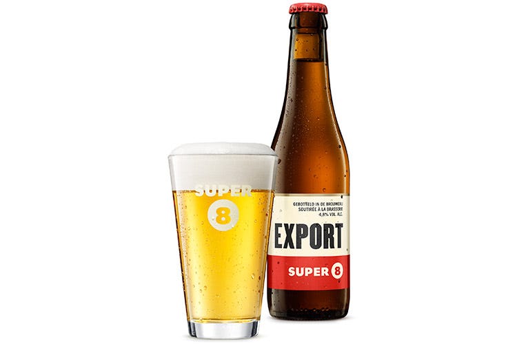 Super 8 Export del birrificio Haacht Stile belga, ma senza glutine