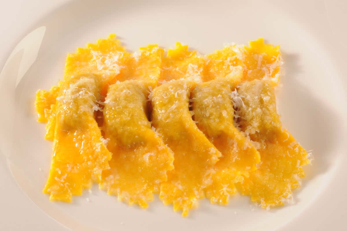 Dal Pescatore: Ravioli di zucca